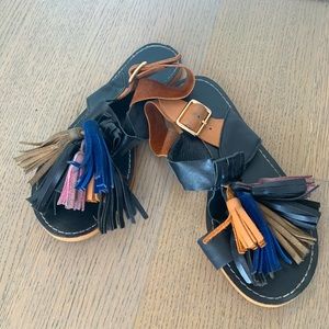 ISABEL MARANT ETOILE LEATHER SANDALS